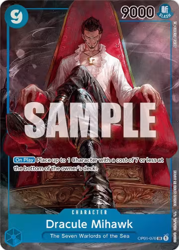 Dracule Mihawk (Parallel) (OP01-070), Romance Dawn — One Piece card price
