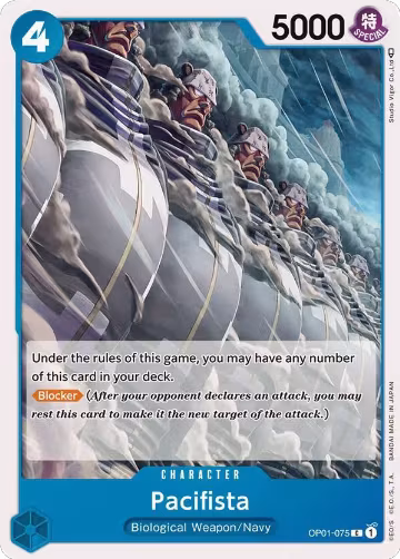 Pacifista (OP01-075), Romance Dawn — One Piece card price