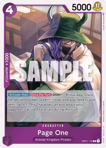 Page One (OP01-112), Romance Dawn — One Piece card price