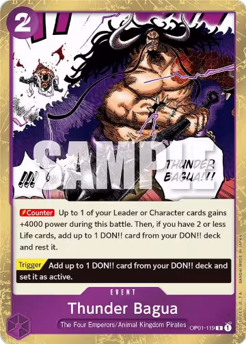 Thunder Bagua (OP01-119), Romance Dawn — One Piece card price
