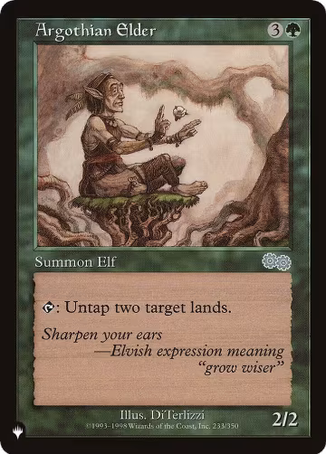 Argothian Elder (233/350), The List Reprints — Magic card price