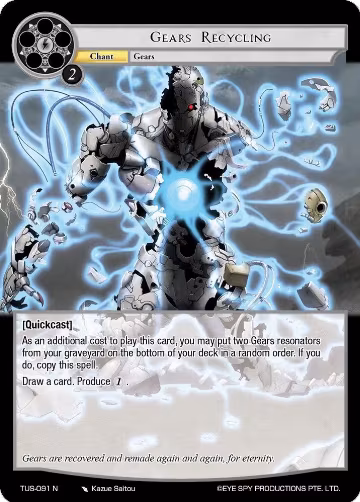 Gears Recycling (TUS-091 N), The Underworld of Secrets — Force of Will card price