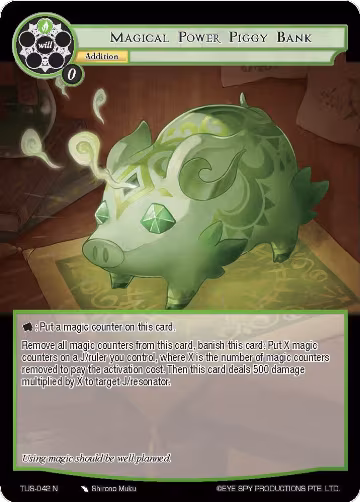 Magical Power Piggy Bank (TUS-042 N), The Underworld of Secrets — Force of Will card price