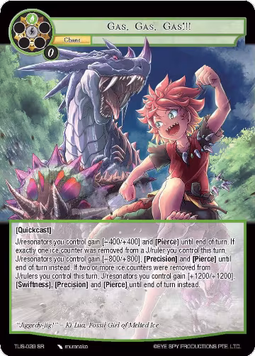 Gas, Gas, Gas!!! (TUS-039 SR), The Underworld of Secrets — Force of Will card price