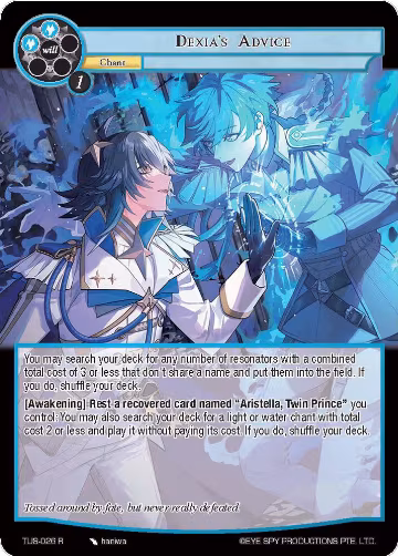 Dexia's Advice (TUS-026 R), The Underworld of Secrets — Force of Will card price