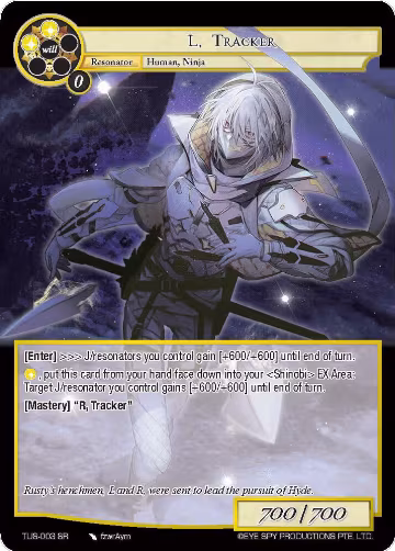 L, Tracker (TUS-003 SR), The Underworld of Secrets — Force of Will card price