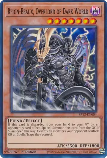 Reign-Beaux, Overlord of Dark World (SR13-EN004), Structure Deck: Dark World — Yu-Gi-Oh! card price