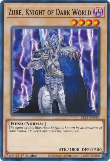 Zure, Knight of Dark World (SR13-EN016), Structure Deck: Dark World — Yu-Gi-Oh! card price