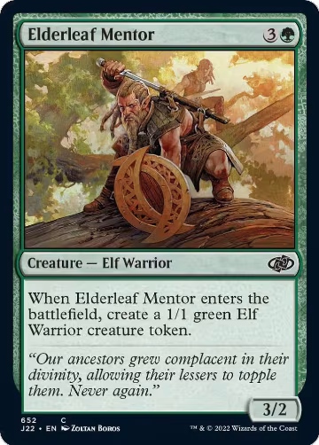 Elderleaf Mentor (652), Jumpstart 2022 — Magic card price