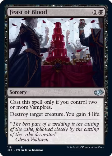 Feast of Blood (118), Jumpstart 2022 — Magic card price
