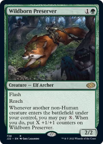 Wildborn Preserver (738), Jumpstart 2022 — Magic card price