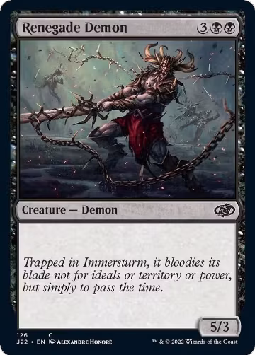 Renegade Demon (126), Jumpstart 2022 — Magic card price