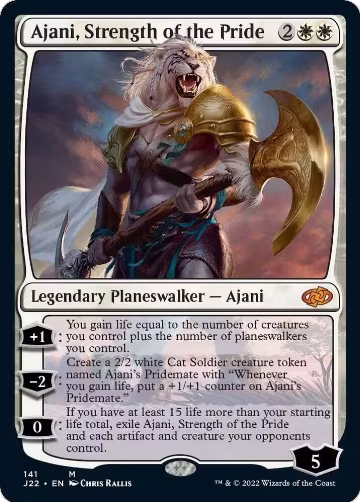 Ajani, Strength of the Pride (141), Jumpstart 2022 — Magic card price