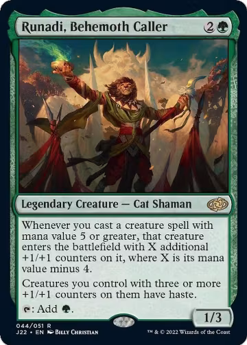 Runadi, Behemoth Caller (44), Jumpstart 2022 — Magic card price