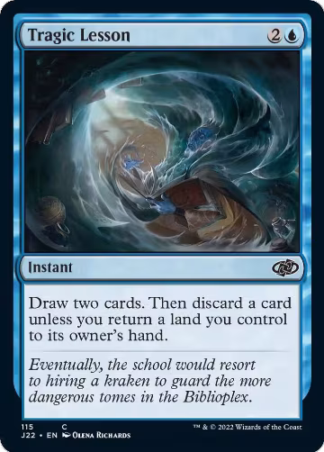 Tragic Lesson (115), Jumpstart 2022 — Magic card price