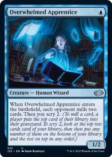 Overwhelmed Apprentice (333), Jumpstart 2022 — Magic card price