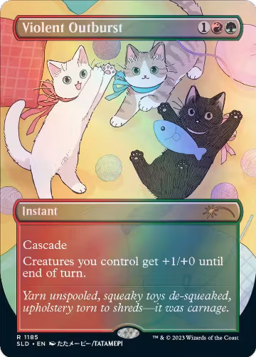 Violent Outburst (1185), Secret Lair Drop Series — Magic card price