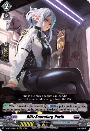 Blitz Secretary, Perfe (D-BT07/008EN), D-BT07: Raging Flames Against Emerald Storm — Vanguard card price