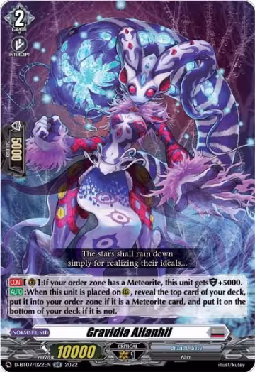 Gravidia Allanhil (D-BT07/022EN), D-BT07: Raging Flames Against Emerald Storm — Vanguard card price