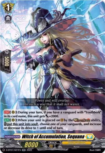 Witch of Accumulation, Sequana (D-BT07/027EN), D-BT07: Raging Flames Against Emerald Storm — Vanguard card price