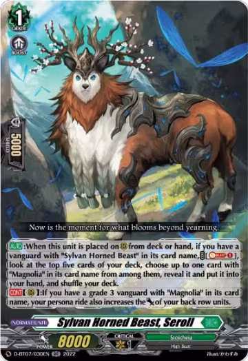 Sylvan Horned Beast, Seroll (D-BT07/030EN), D-BT07: Raging Flames Against Emerald Storm — Vanguard card price