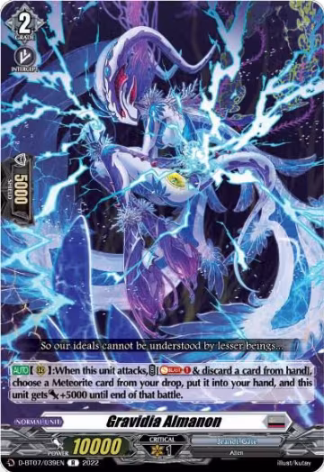 Gravidia Almanon (D-BT07/039EN), D-BT07: Raging Flames Against Emerald Storm — Vanguard card price
