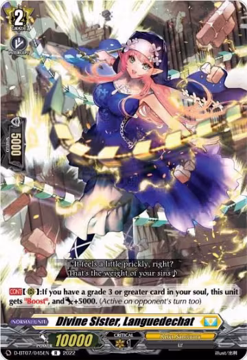 Divine Sister, Languedechat (D-BT07/045EN), D-BT07: Raging Flames Against Emerald Storm — Vanguard card price