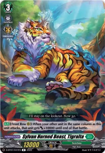 Sylvan Horned Beast, Tigralta (D-BT07/047EN), D-BT07: Raging Flames Against Emerald Storm — Vanguard card price