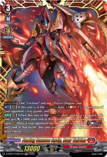 Flaring Cannon Equip, Baur Vairina (FFR) (D-BT07/FFR01EN) — card price