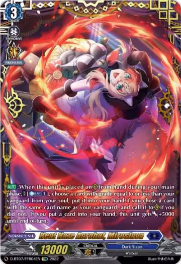 Heat Haze Acrobat, Miroslava (FFR) (D-BT07/FFR04EN), D-BT07: Raging Flames Against Emerald Storm — Vanguard card price