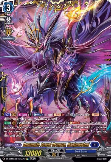 Demonic Jewel Dragon, Drajeweled (FFR) (D-BT07/FFR05EN), D-BT07: Raging Flames Against Emerald Storm — Vanguard card price