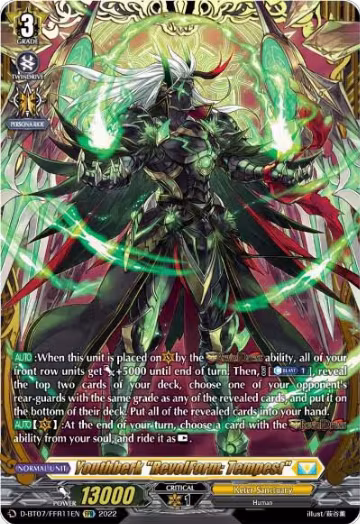 Youthberk "RevolForm: Tempest" (FFR) (D-BT07/FFR11EN), D-BT07: Raging Flames Against Emerald Storm — Vanguard card price