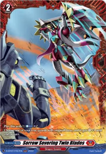 Sorrow Severing Twin Blades (FR) (D-BT07/FR07EN), D-BT07: Raging Flames Against Emerald Storm — Vanguard card price