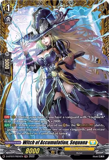 Witch of Accumulation, Sequana (FR) (D-BT07/FR24EN), D-BT07: Raging Flames Against Emerald Storm — Vanguard card price