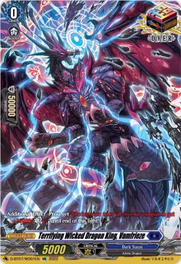 Terrifying Wicked Dragon King, Vamfrieze (D-BT07/WO01EN), D-BT07: Raging Flames Against Emerald Storm — Vanguard card price