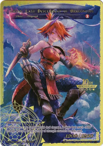 Lilias, Last Descendant of Dragonoids (RCS-090 JR), 10th Anniversary: Ruler Collection Set — Force of Will card price