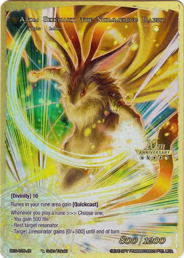 Atom Seikhart // Atom Seikhart, the Shimmering Rabbit (RCS-120 JR), 10th Anniversary: Ruler Collection Set — Force of Will card price