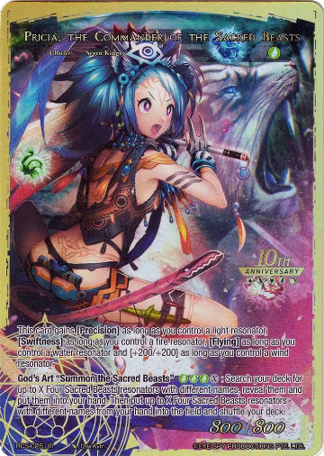 Pricia, the Beast Lady // Pricia, the Commander of the Sacred Beasts (RCS-025 JR), 10th Anniversary: Ruler Collection Set — Force of Will card price