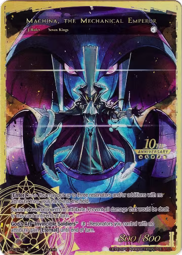 Machina, the Machine Lord // Machina, the Mechanical Emperor (RCS-027 JR), 10th Anniversary: Ruler Collection Set — Force of Will card price