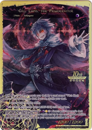 Conqueror of the Black Moon, Gill Lapis // Gill Lapis, the Primogenitor (RCS-040 JR), 10th Anniversary: Ruler Collection Set — Force of Will card price