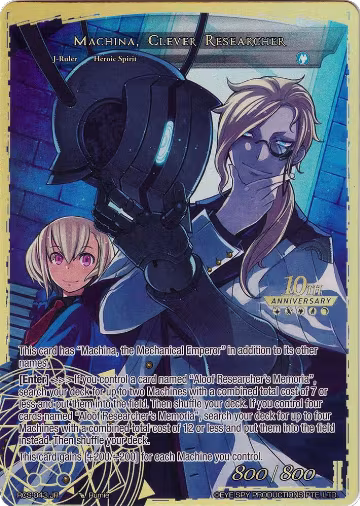 Memoria of the Seven Lands // Machina, Clever Researcher (RCS-043 JR), 10th Anniversary: Ruler Collection Set — Force of Will card price