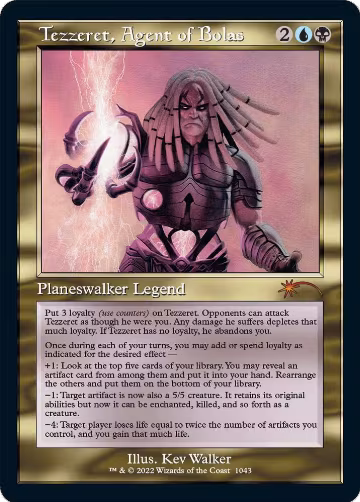 Tezzeret, Agent of Bolas (Retro Frame) (1043), Secret Lair Drop Series — Magic card price