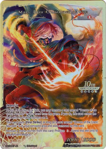 Mars, Fortuneteller of the Fire Star // Mars, Dark Commander of Fire (RCS-047 JR), 10th Anniversary: Ruler Collection Set — Force of Will card price