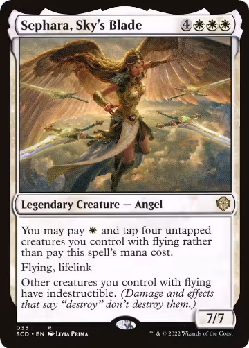 Sephara, Sky's Blade (33), Starter Commander Decks — Magic card price