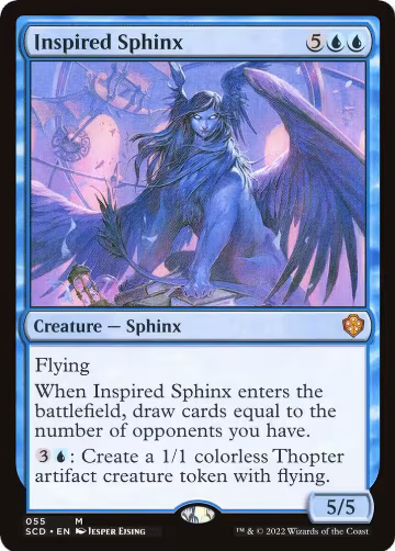 Inspired Sphinx (55), Starter Commander Decks — Magic card price
