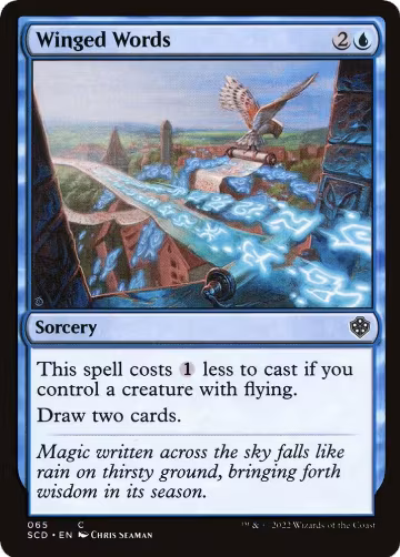 Winged Words (65), Starter Commander Decks — Magic card price