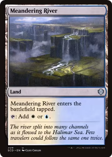 Meandering River (308), Starter Commander Decks — Magic card price