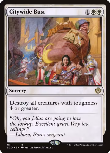 Citywide Bust (11), Starter Commander Decks — Magic card price