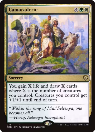 Camaraderie (219), Starter Commander Decks — Magic card price