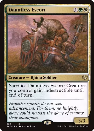 Dauntless Escort (223), Starter Commander Decks — Magic card price